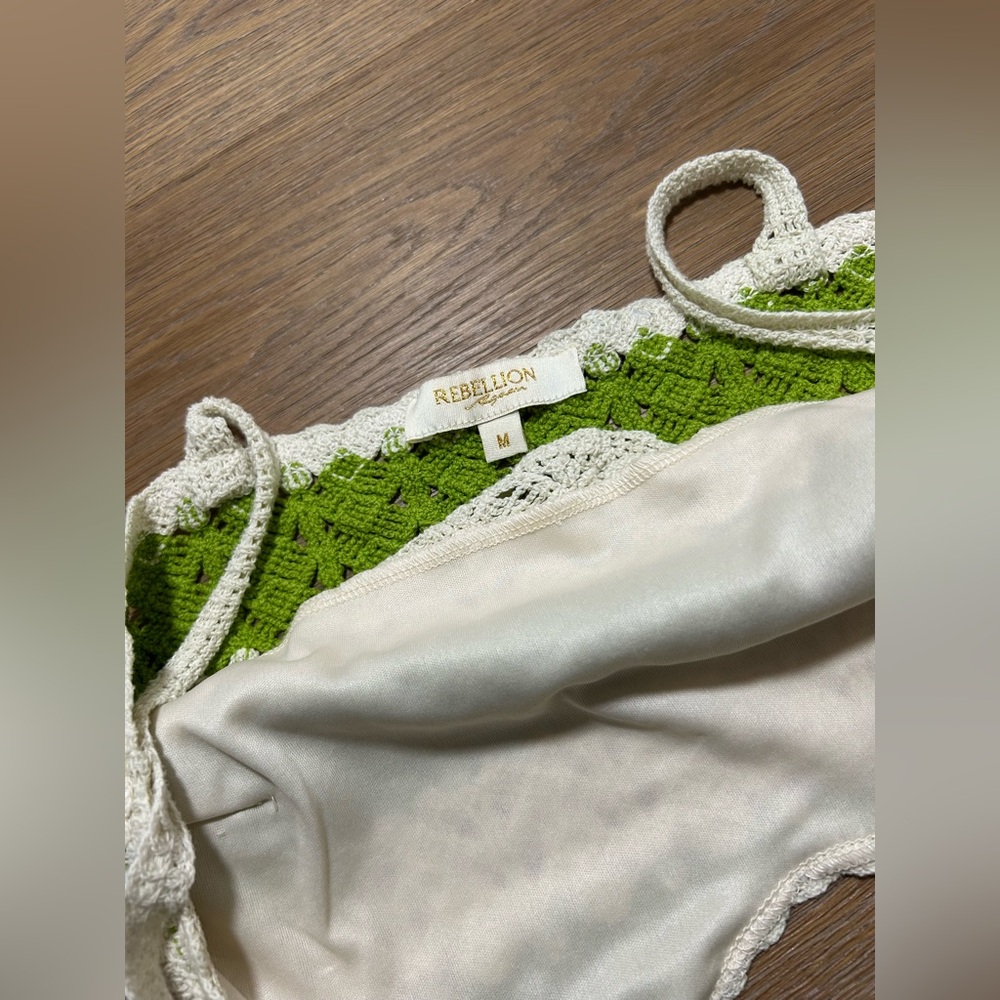 Crochet boho vacation set - crop top + shorts - Picture 8 of 14
